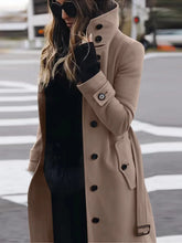 Cargar imagen en el visor de la galería, RITA Single Breasted Coat: Warm and Stylish Outerwear for Autumn and Winter