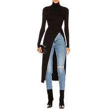 Load image into Gallery viewer, ARABEL Long Casual Solid Split Midi Loose Vestido Oversized Pullover Sweatshirt