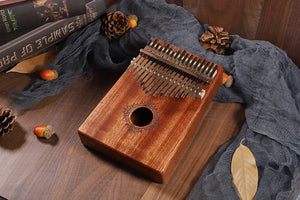 PUK #1 17 Keys Bull Kalimba Thumb Piano Mahogany Body Musical Instrument - Bali Lumbung