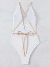 Load image into Gallery viewer, GRETA Monokini Swimsuit with Strappy Back and Belt Detail - Bali Lumbung