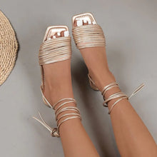 Cargar imagen en el visor de la galería, ELA #1 Summer Ankle Strap Casual Flat Open Toe Sandals