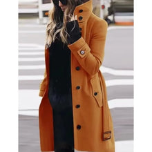 Cargar imagen en el visor de la galería, RITA Single Breasted Coat: Warm and Stylish Outerwear for Autumn and Winter