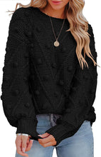 Cargar imagen en el visor de la galería, COSMO Fashionable, Loose-fitting Knitted Sweater with Ball Knit Design