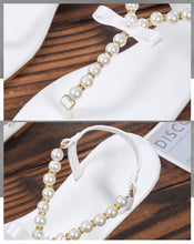 Cargar imagen en el visor de la galería, SHARON Classic Pearl Bow-Knot Design Comfortable Clip Toe Flat Sandals - Bali Lumbung