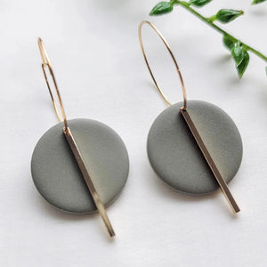 CHIA Geometric Acrylic Circle Hoop Earrings for Women
