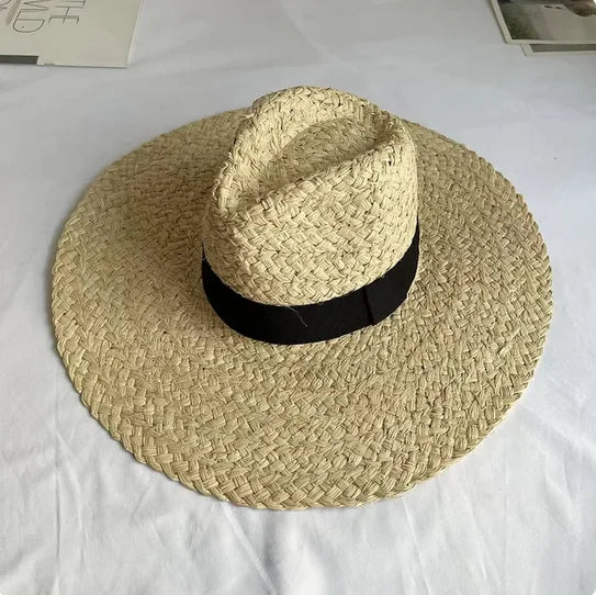 TRIXI Expertly Crafted Summer Hat with a Wide Brim and Made with Raffia