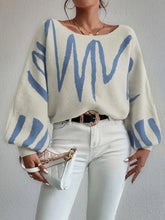 Load image into Gallery viewer, SLOAN Loose Pullover Knitted Sweater with Lantern Sleeves