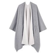 Load image into Gallery viewer, SERBET Poncho - Warm, Thick, Double Sided