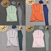 Indlæs billede til gallerivisning GHAALIYA Full-Coverage Burkini Swimsuits with Sleeves and Hijab for Islamic Traditions 3 Piece Set - Bali Lumbung