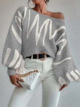 Load image into Gallery viewer, SLOAN Loose Pullover Knitted Sweater with Lantern Sleeves