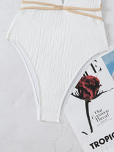 Load image into Gallery viewer, GRETA Monokini Swimsuit with Strappy Back and Belt Detail - Bali Lumbung