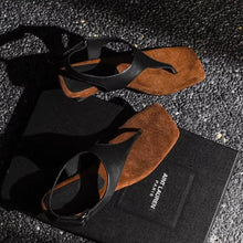 Load image into Gallery viewer, ALIA #2 Women&#39;s Sandals feature a Square Toe, Heterotypic Heel, and Buckle Strap