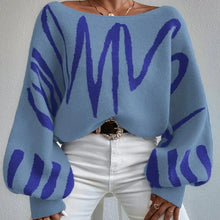 Load image into Gallery viewer, SLOAN Loose Pullover Knitted Sweater with Lantern Sleeves