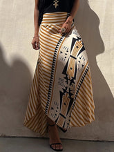 Laden Sie das Bild in den Galerie-Viewer, ANNALISE High Waist Boho Patchwork Print Skirt for Women