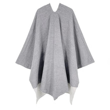 Load image into Gallery viewer, SERBET Poncho - Warm, Thick, Double Sided