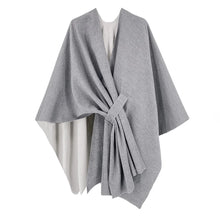 Load image into Gallery viewer, SERBET Poncho - Warm, Thick, Double Sided