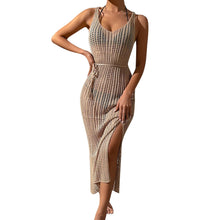 Load image into Gallery viewer, FIKA Women&#39;s Swimwear Cover-Up Dress with Slit - Bali Lumbung