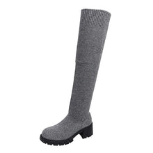 Load image into Gallery viewer, LOKI #2 High Heel Anti-Slip Platform Socks Boots, Stretchy &amp; Thick, Long Style, Women&#39;s