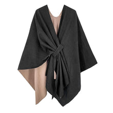 Load image into Gallery viewer, SERBET Poncho - Warm, Thick, Double Sided