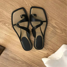 Load image into Gallery viewer, IDA Ankle Cross Straps Wedge Flat Sandals - Bali Lumbung