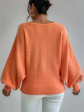 Load image into Gallery viewer, SLOAN Loose Pullover Knitted Sweater with Lantern Sleeves