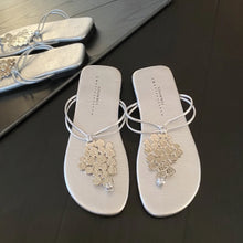 Load image into Gallery viewer, NOLLY Sequin Slippers for Women: Stylish &amp; Comfy Flat Sandals
