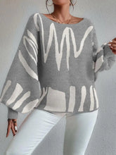 Load image into Gallery viewer, SLOAN Loose Pullover Knitted Sweater with Lantern Sleeves