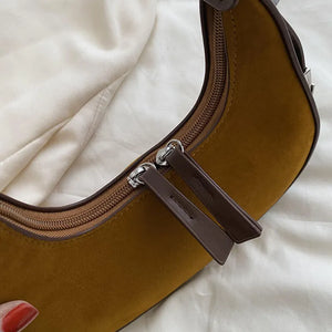 ALLIE Small Shoulder Saddle Clutch Bag Handbag Offers a Timeless, Vintage Look
