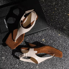 Load image into Gallery viewer, ALIA #2 Women&#39;s Sandals feature a Square Toe, Heterotypic Heel, and Buckle Strap