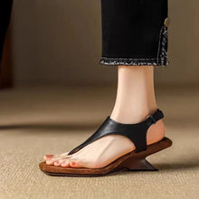 Load image into Gallery viewer, ALIA #2 Women&#39;s Sandals feature a Square Toe, Heterotypic Heel, and Buckle Strap