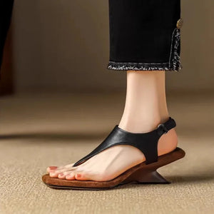 ALIA #2 Women's Sandals feature a Square Toe, Heterotypic Heel, and Buckle Strap
