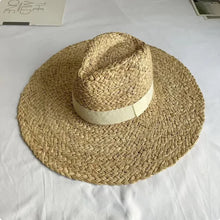 Cargar imagen en el visor de la galería, TRIXI Expertly Crafted Summer Hat with a Wide Brim and Made with Raffia