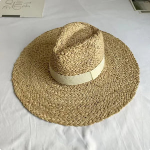 TRIXI Expertly Crafted Summer Hat with a Wide Brim and Made with Raffia