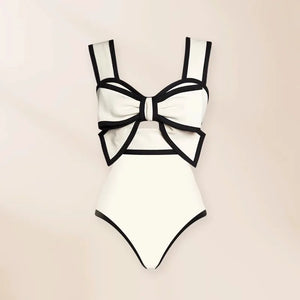 CHARLOTTE Bow Tie Swimsuit with Skirt - Comfortable - Bali Lumbung