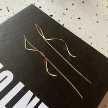 Load image into Gallery viewer, EMILY Elegant Long Earrings with a Simple Swirl Design