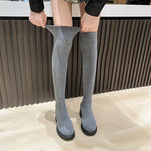 Load image into Gallery viewer, LOKI #2 High Heel Anti-Slip Platform Socks Boots, Stretchy &amp; Thick, Long Style, Women&#39;s