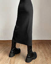 Cargar imagen en el visor de la galería, NICO Midi High Waist Split Side Skirt - Bali Lumbung