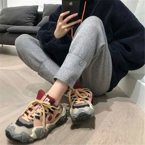 EMBER Autumn/Winter High Waist Thicken Baggy Joggers Sweatpants