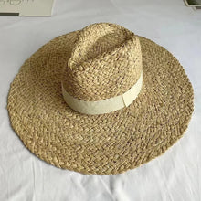 Cargar imagen en el visor de la galería, TRIXI Expertly Crafted Summer Hat with a Wide Brim and Made with Raffia