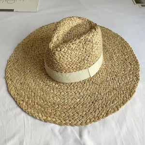 TRIXI Expertly Crafted Summer Hat with a Wide Brim and Made with Raffia