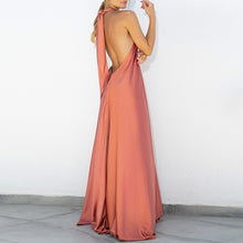 Indlæs billede til gallerivisning SHANE Elegant Backless Sleeveless Loose Waist Party Maxi Evening Dress