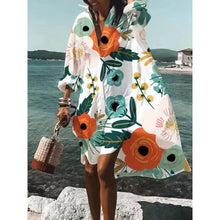 Load image into Gallery viewer, NOE Swimwear Cover-Up in Shirt Dress Style for Plus Size Women (S-5XL)
