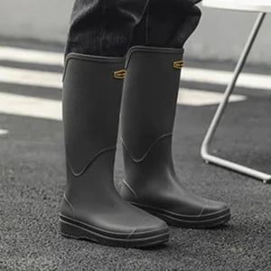 BLYTE #1 Ladies' Waterproof Rain Boots with Anti-Slip Soles & Fashionable Long Tube Design