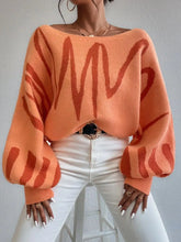 Load image into Gallery viewer, SLOAN Loose Pullover Knitted Sweater with Lantern Sleeves