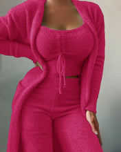 Load image into Gallery viewer, SKIM 3-Piece Pajamas Set Warm and Soft Fleece