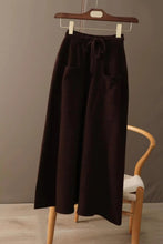 Afbeelding in Gallery-weergave laden, ZALE High Waist Knit A-Line Skirt for Women with Pockets