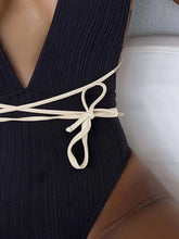 Indlæs billede til gallerivisning GRETA Monokini Swimsuit with Strappy Back and Belt Detail - Bali Lumbung