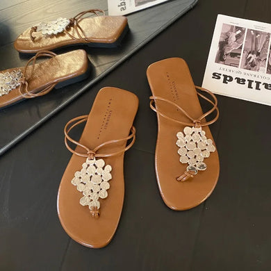 NOLLY Sequin Slippers for Women: Stylish & Comfy Flat Sandals