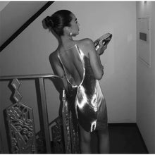 Laden Sie das Bild in den Galerie-Viewer, AURORA Elegant Metallic Dress with a Distinctive Design, Ideal for Evening Events - Bali Lumbung