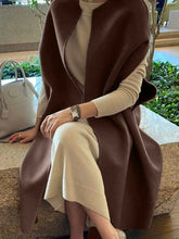 Cargar imagen en el visor de la galería, OKI Elegant Sleeveless Coat for Women is a Solid and Thick Korean Design